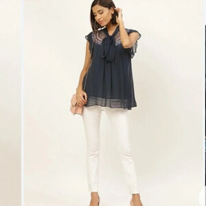 LABEL RITU KUMAR
Panelled Top with Tie-Up Neckline